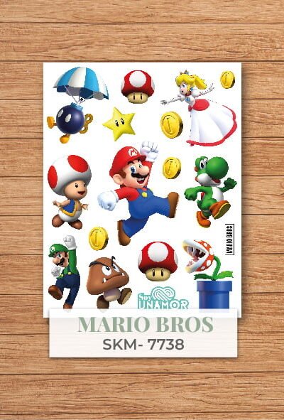VINILO DECORATIVO - STICKER MARIO BROSS - 7738