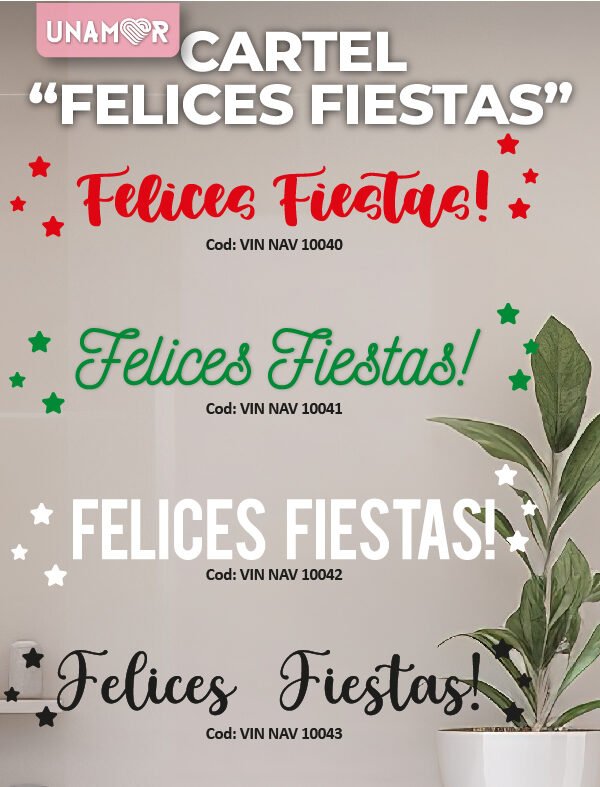 CARTEL "FELICES FIESTAS"