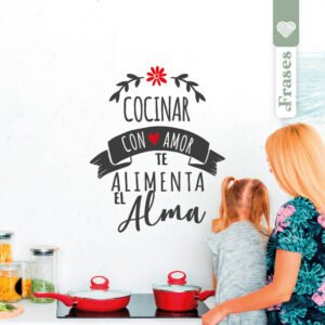 VINILO DECORATIVO - COCINAR CON AMOR - 1250