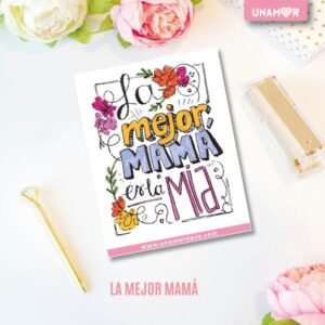 VINILO DECO INDIVIDUALES - LA MEJOR MAMÁ