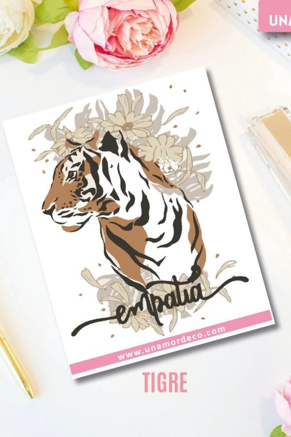 VINILO DECO INDIVIDUALES - TIGRE