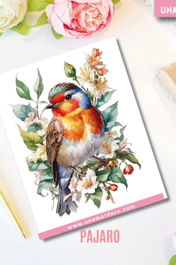 VINILO DECO INDIVIDUALES - PÁJARO