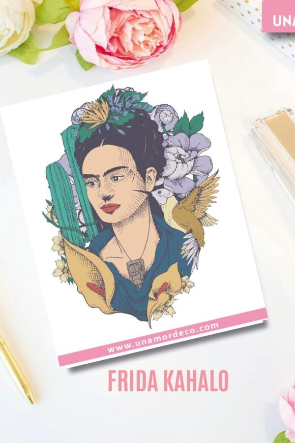 VINILO DECO INDIVIDUALES - FRIDA KHALO