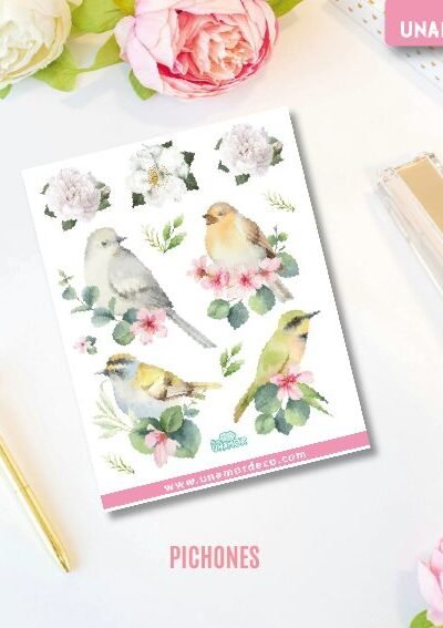 VINILO DECO INDIVIDUALES - PICHONES