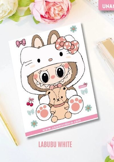VINILO DECO INDIVIDUALES - LABUBU WHITE