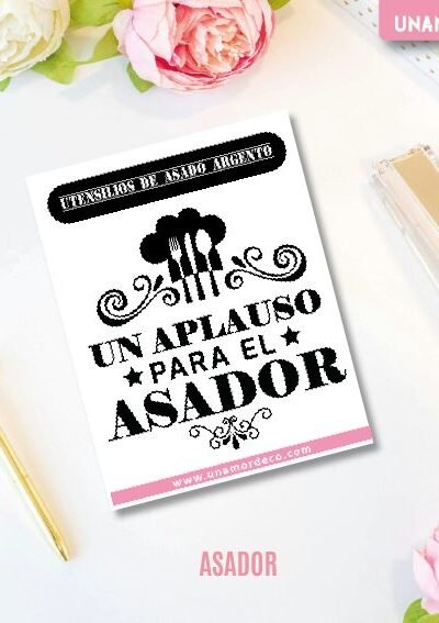 VINILO DECO INDIVIDUALES - ASADOR