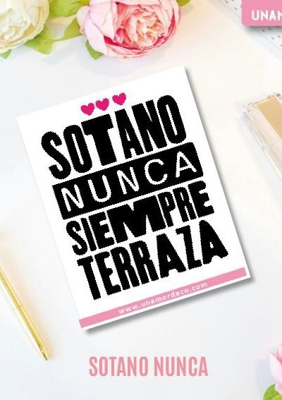 VINILO DECO INDIVIDUALES - SOTANO NUNCA