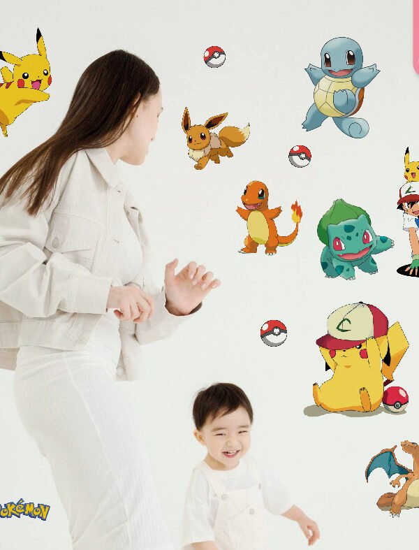 VINILO DECORATIVO - PLANCHA POKEMON - 3123