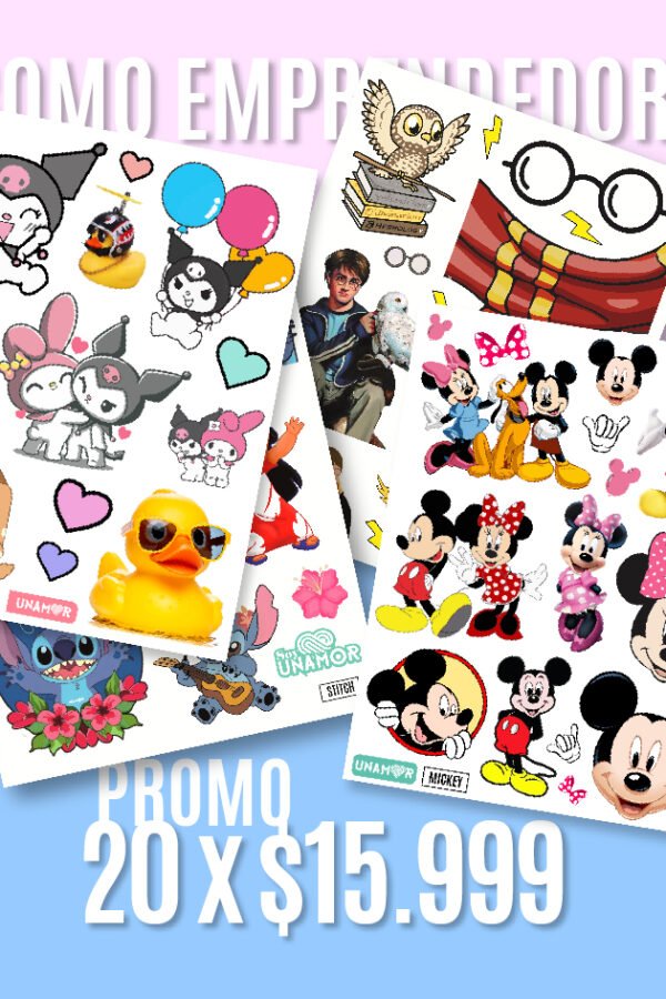 PROMO STICKERS INFANTILES X 20