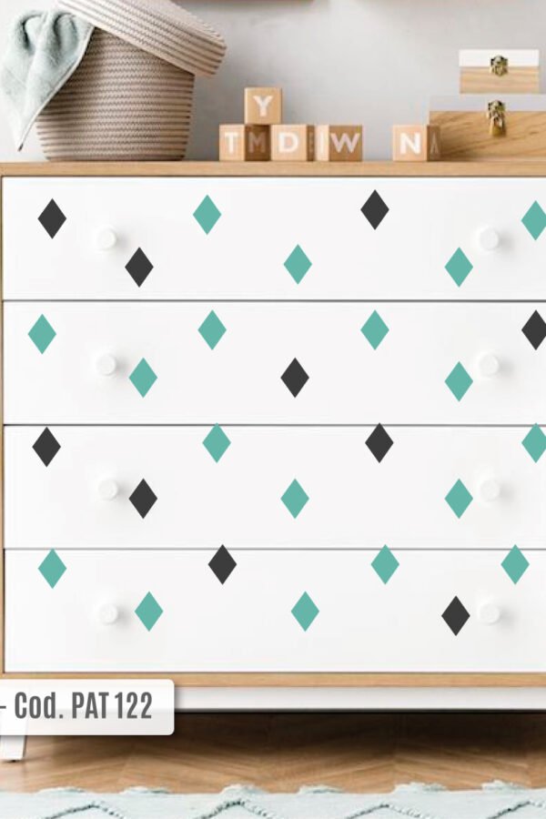 VINILO DECORATIVO - ROMBOS - 122