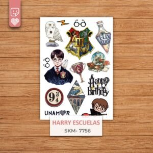 SKM 7756 - MINI STICKER HARRY ESCUELA