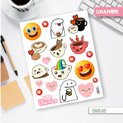 VINILO DECORATIVO - STICKER Emojis - 7510