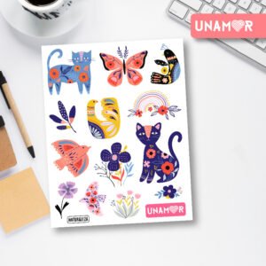 SKM 7538 - MINI STICKER NATURALEZA FLORAL