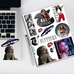 Planchita de Stickers adhesivos TINI FUTTURA