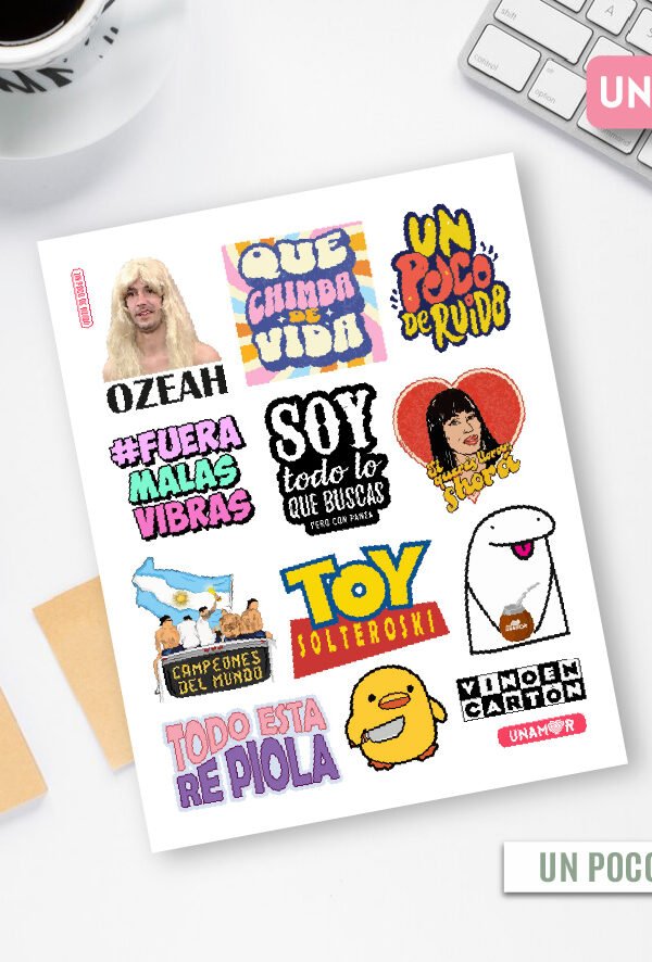 VINILO DECORATIVO - STICKER UN POCO DE RUIDO