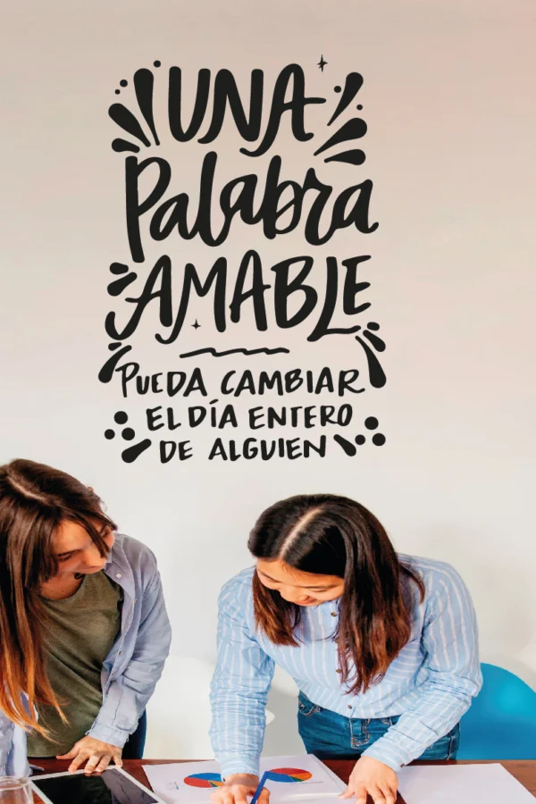 VINILO DECORATIVO - UNA PALABRA - 92242