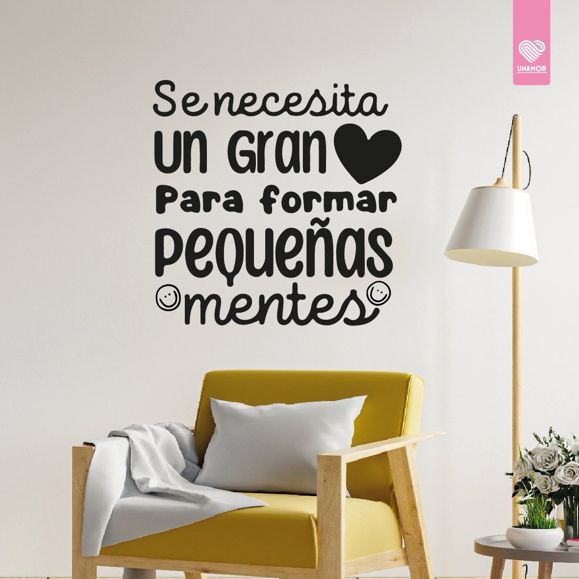 VINILO DECORATIVO - UN GRAN CORAZÓN - 92237