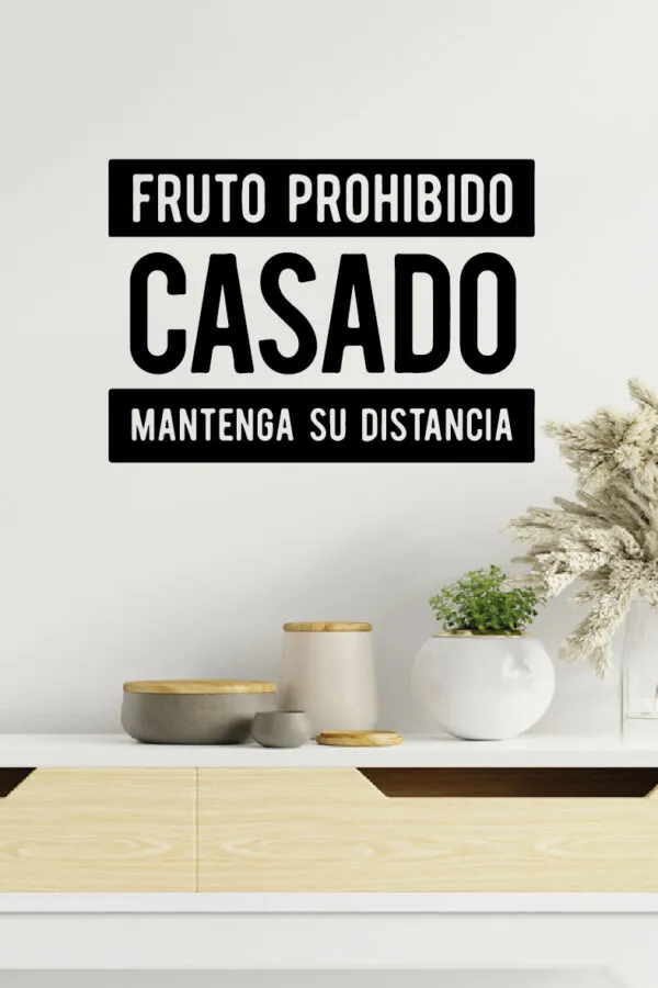 VINILO DECORATIVO - MANTENGA TU DISTANCIA - 92238