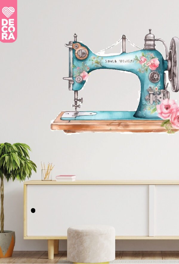 VINILO DECORATIVO - MAQUINA DE COSER - 8230