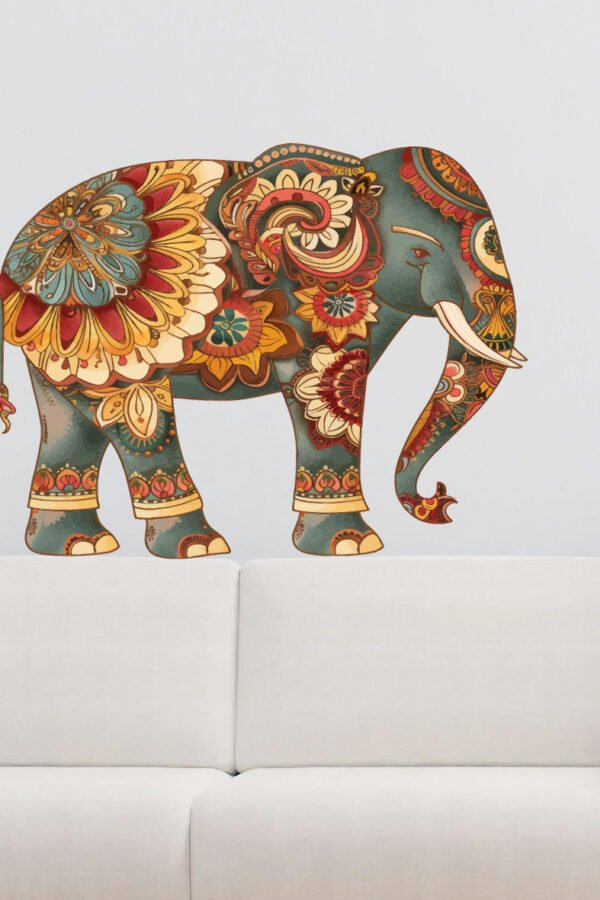 VINILO DECORATIVO - ELEFANTE MANDALA - 93410