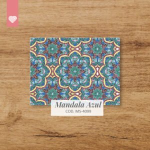 MS - 4099 - MANDALA AZUL - SMALL - NOTEBOOK