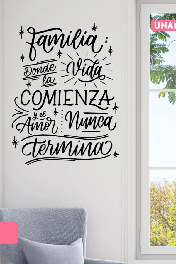 VINILO DECORATIVO - FAMILIA - 901