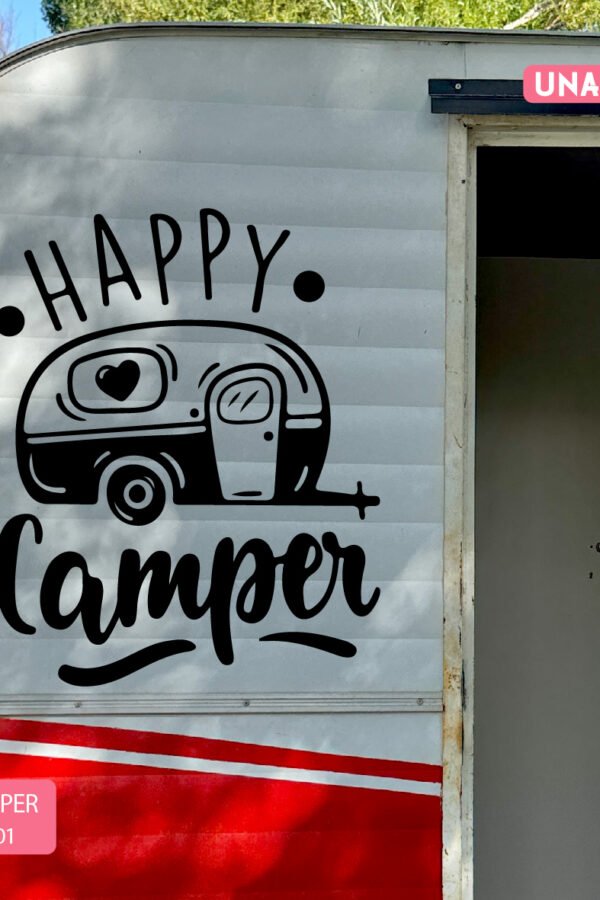 VINILO DECORATIVO - HAPPY CAMPER - 10501