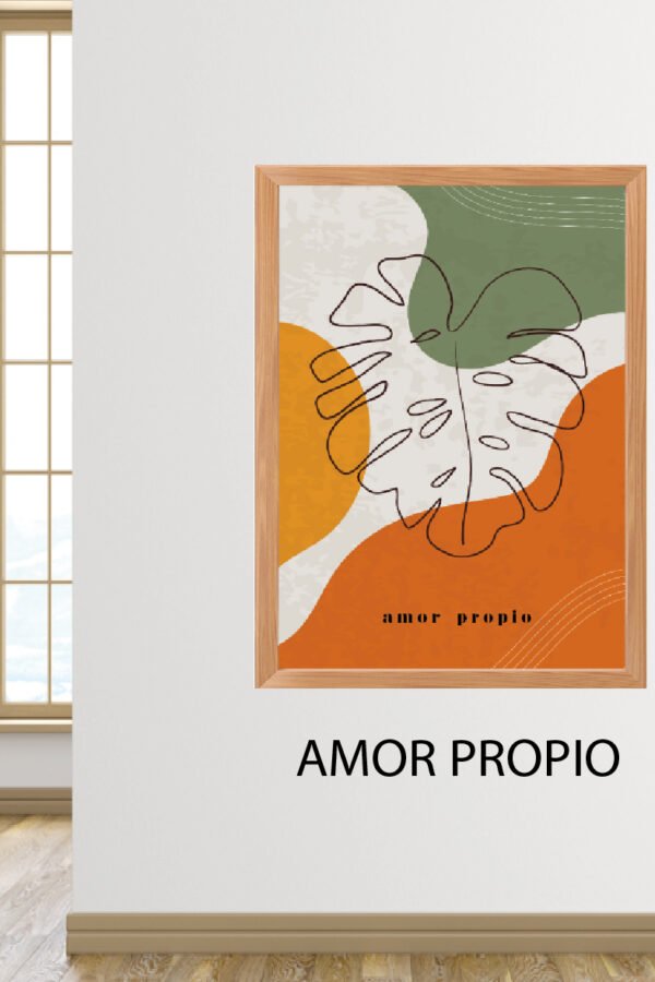 VINILO SIMIL CUADRO - AMOR PROPIO