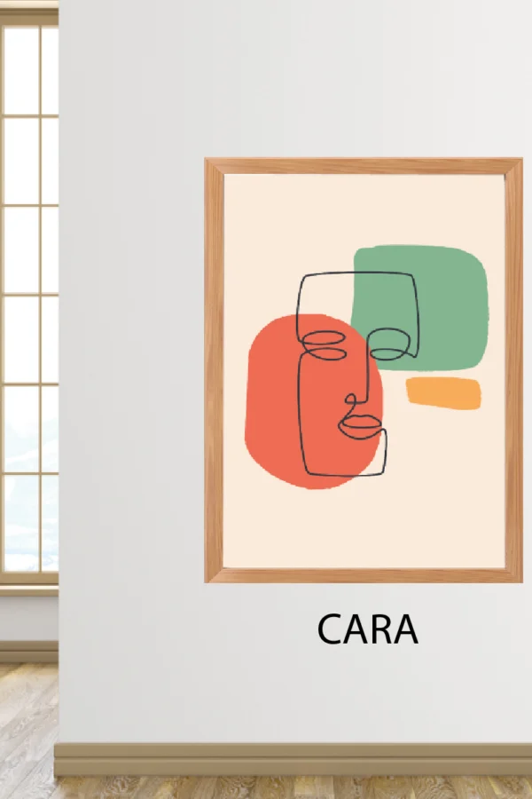 VINILO SIMIL CUADRO - CARA