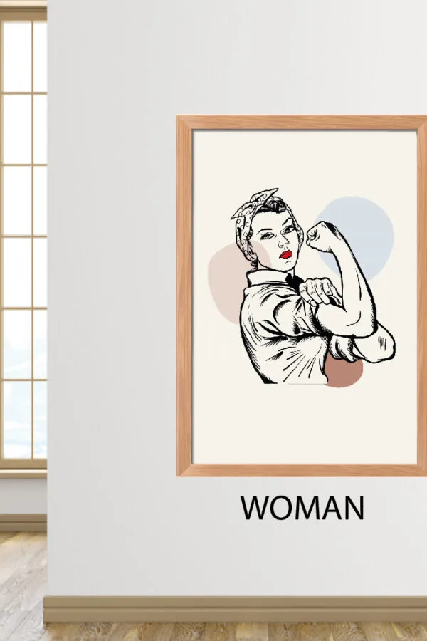 VINILO SIMIL CUADRO - WOMAN