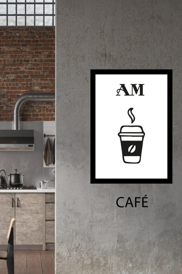 VINILO SIMIL CUADRO - CAFÉ