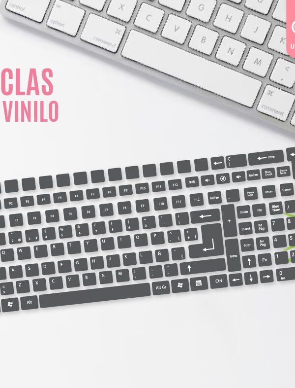 TEC 9021 - TECLADO GRANDE GRIS CLASICO