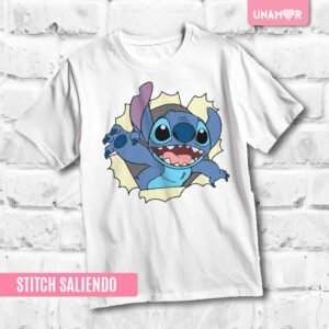 ESTAMPA TEXTIL - STITCH SALIENDO