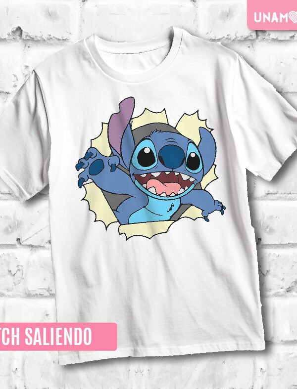 ESTAMPA TEXTIL - STITCH SALIENDO