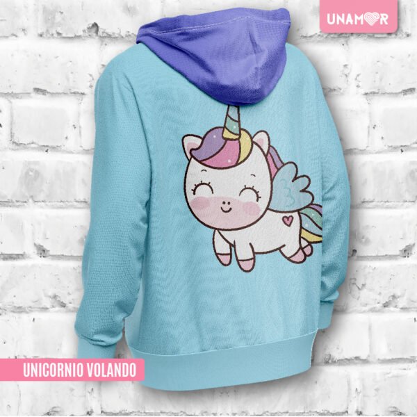 ESTAMPA TEXTIL - UNICORNIO VOLANDO