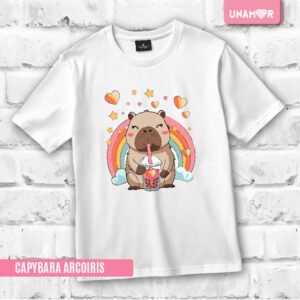 ESTAMPA TEXTIL - CAPYBARA ARCOIRIS