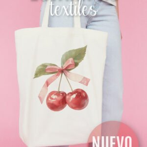 ESTAMPA TEXTIL - CEREZAS CON MOÑO