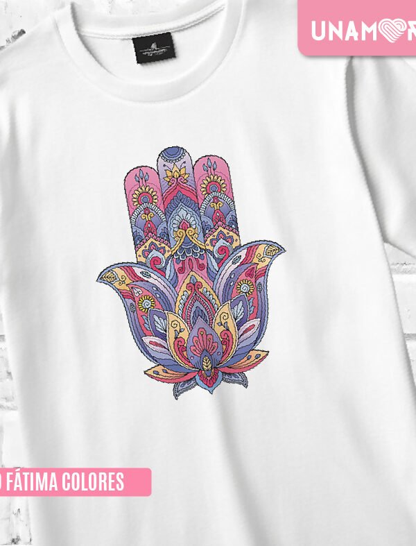 ESTAMPA TEXTIL - MANO FÁTIMA COLORES
