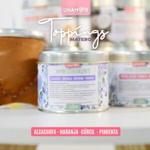 LAT 516 - TOPPING MATERO LATA - ALCACHOFA - NARANJA - CURCUMA - PIMIENTA