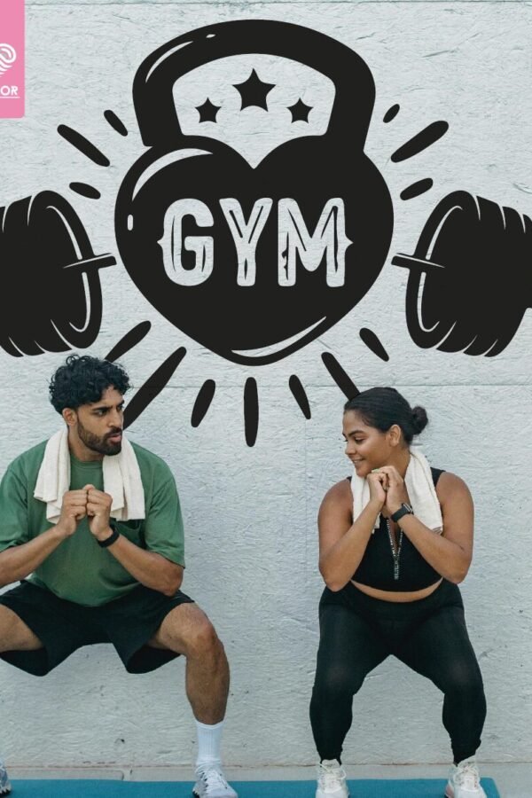 VINILO DECORATIVO - LOVE GYM - 1004