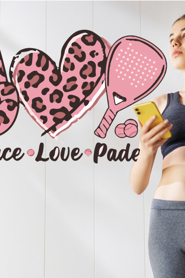 VINILO DECORATIVO - LOVE PADEL - 1017