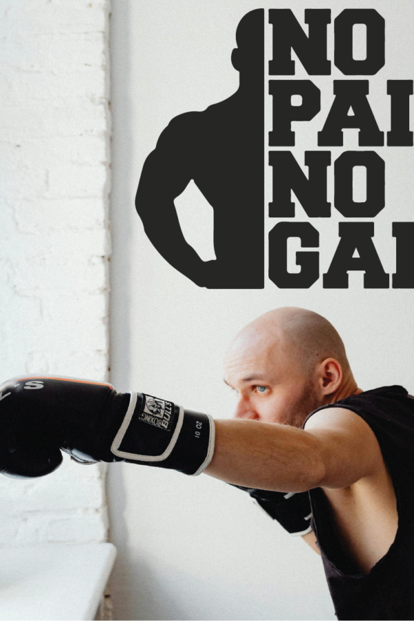 VINILO DECORATIVO - NO PAIN NO GAIN - 1008