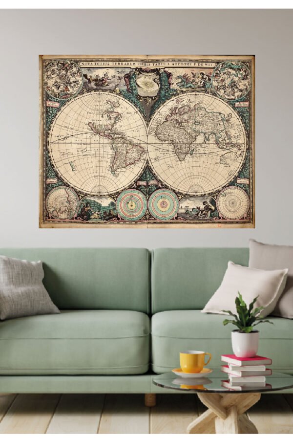VINILO DECORATIVO - MAPA ORBIS TERRARIUM - 5028