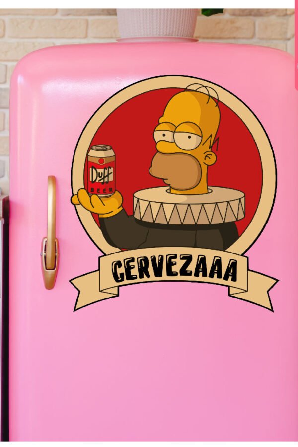 VINILO DECORATIVO - HOMERO CERVEZA - 5480