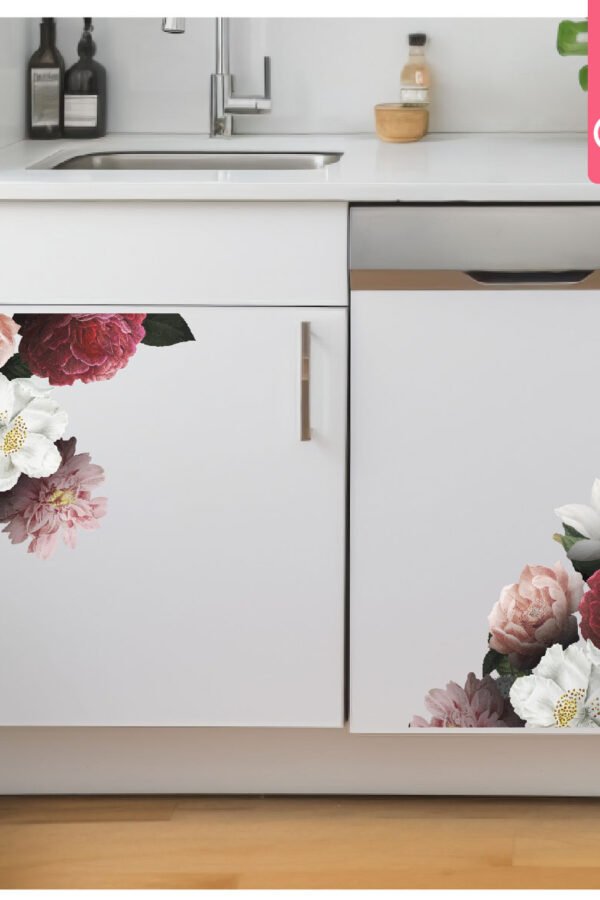 VINILO DECORATIVO - FLORES ESQUINERO - 5027