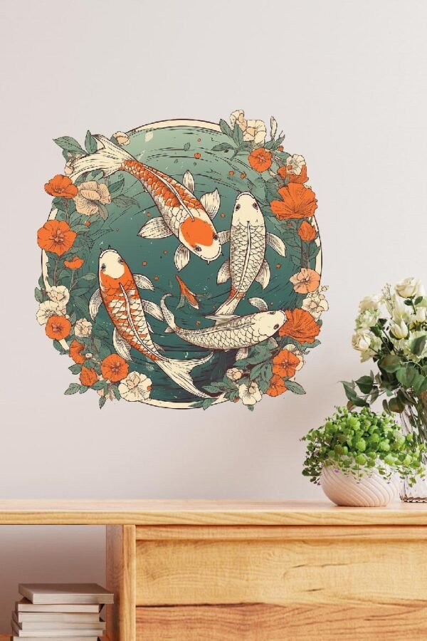 VINILO DECORATIVO - PEZ KOI - D 5403