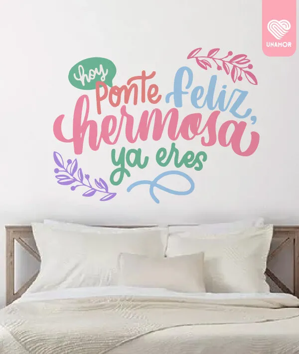 VINILO DECORATIVO - PONTE FELIZ - 207