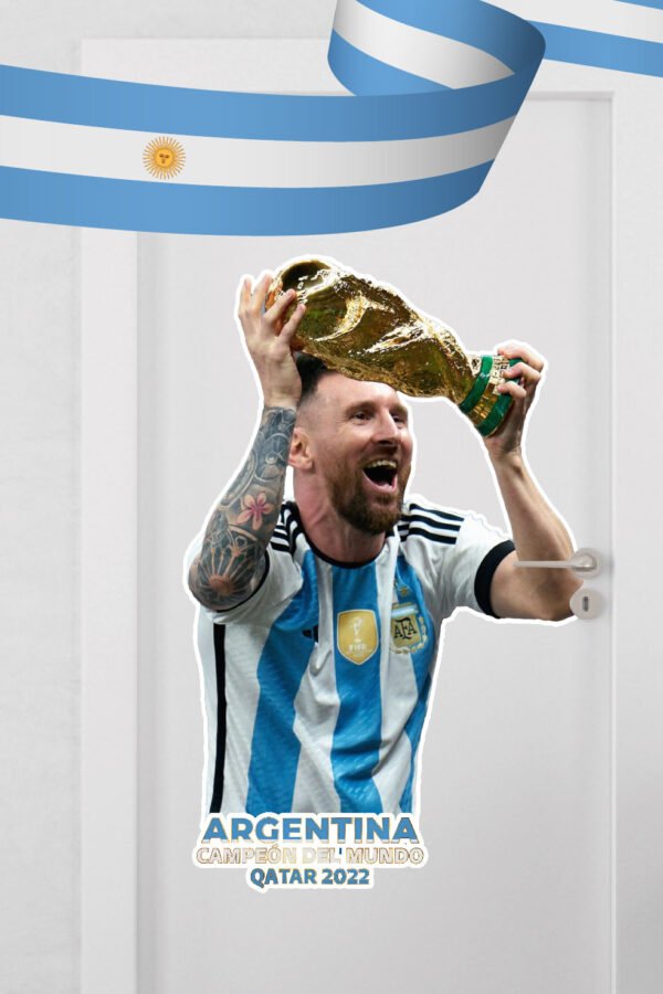 VINILO DECORATIVO - MESSI COPA - 9252