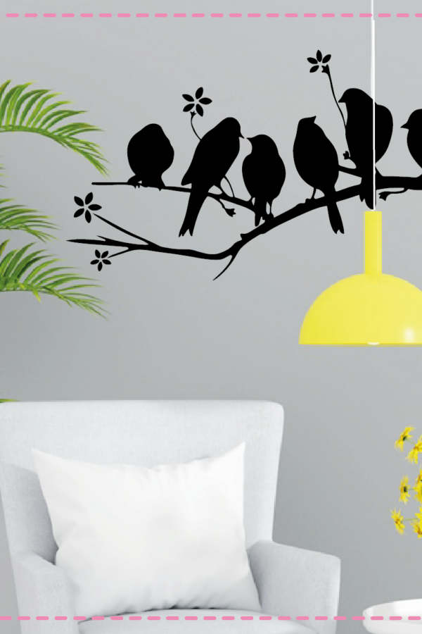 VIN 1661  -  RAMA CON PAJAROS AMOR