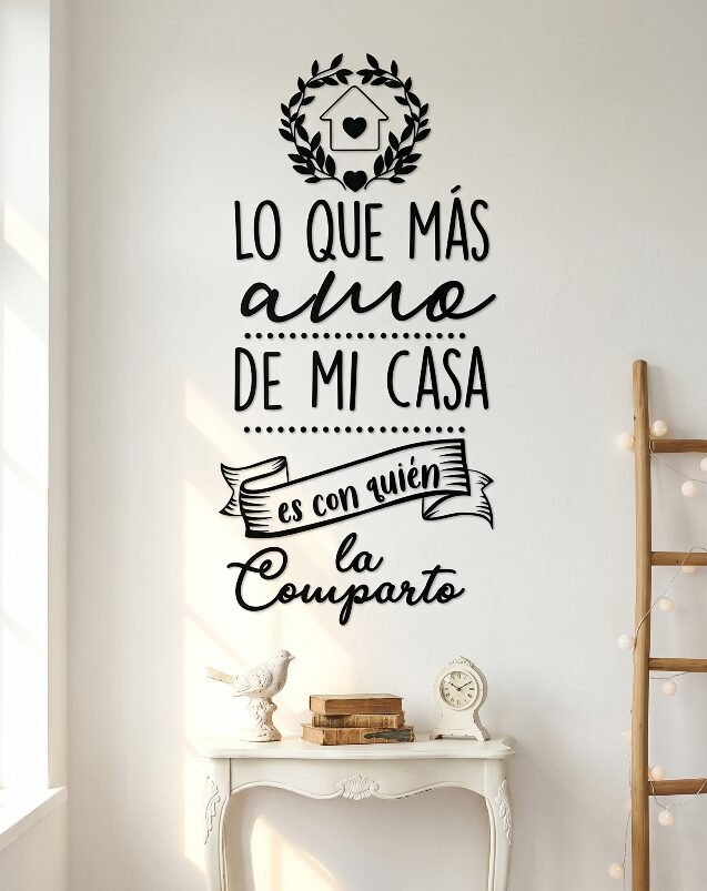 VINILO DECORATIVO - LO QUE MÁS AMO - 1211